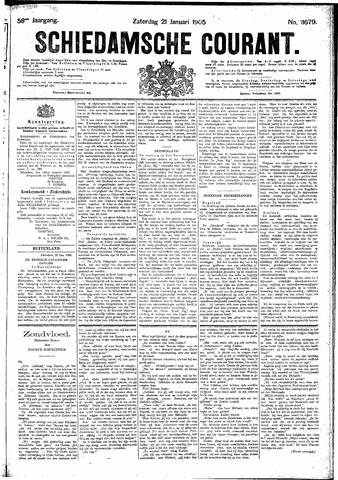 Schiedamsche Courant 1905-01-21