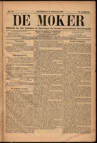 De Moker 1907-02-16