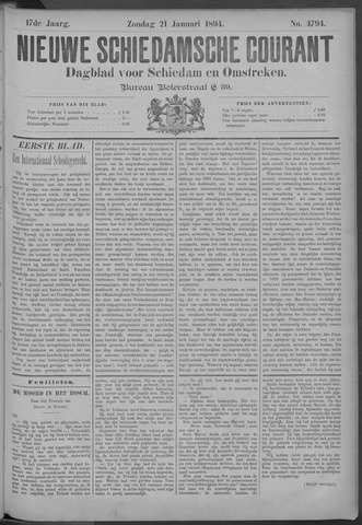 Nieuwe Schiedamsche Courant 1894-01-21