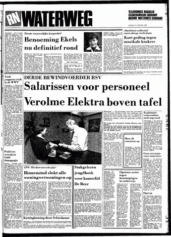Rotterdamsch Nieuwsblad / Schiedamsche Courant / Rotterdams Dagblad / Waterweg / Algemeen Dagblad 1983-02-22