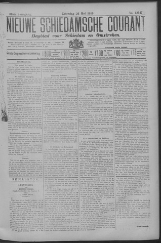 Nieuwe Schiedamsche Courant 1919-05-24