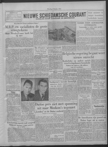 Nieuwe Schiedamsche Courant 1954-10-05