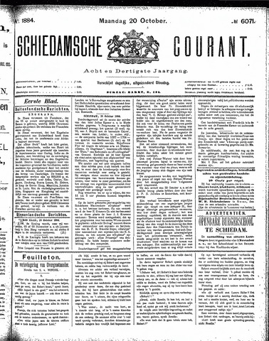 Schiedamsche Courant 1884-10-20