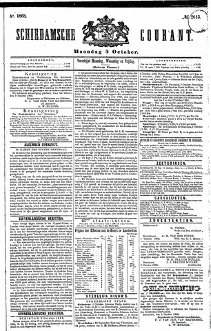 Schiedamsche Courant 1868-10-05