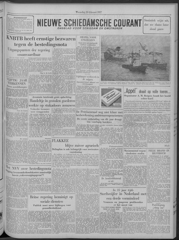 Nieuwe Schiedamsche Courant 1957-02-20