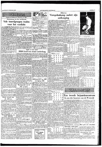 Rotterdamsch Nieuwsblad / Schiedamsche Courant / Rotterdams Dagblad / Waterweg / Algemeen Dagblad 1957-02-25