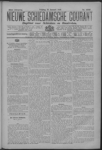 Nieuwe Schiedamsche Courant 1919-01-24