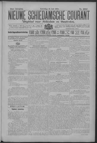 Nieuwe Schiedamsche Courant 1921-07-16
