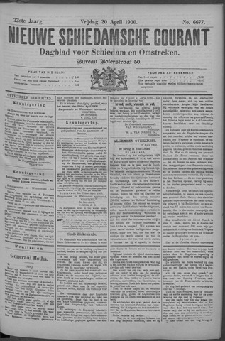 Nieuwe Schiedamsche Courant 1900-04-20