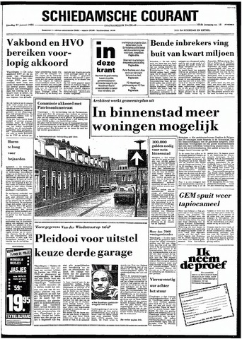 Rotterdamsch Nieuwsblad / Schiedamsche Courant / Rotterdams Dagblad / Waterweg / Algemeen Dagblad 1981-01-27