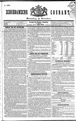 Schiedamsche Courant 1854-10-09