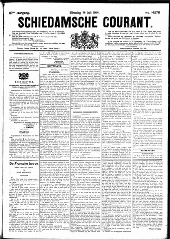 Schiedamsche Courant 1914-07-14