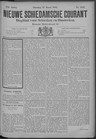Nieuwe Schiedamsche Courant 1894-03-13