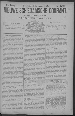 Nieuwe Schiedamsche Courant 1890-01-23