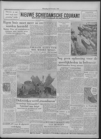 Nieuwe Schiedamsche Courant 1952-11-26