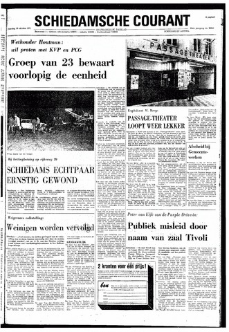 Rotterdamsch Nieuwsblad / Schiedamsche Courant / Rotterdams Dagblad / Waterweg / Algemeen Dagblad 1971-10-30
