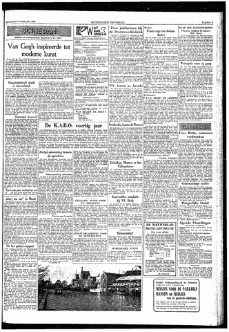 Rotterdamsch Nieuwsblad / Schiedamsche Courant / Rotterdams Dagblad / Waterweg / Algemeen Dagblad 1955-02-07