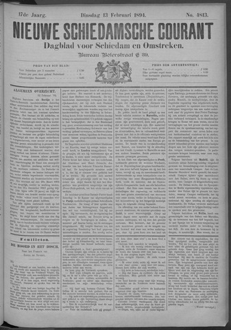 Nieuwe Schiedamsche Courant 1894-02-13