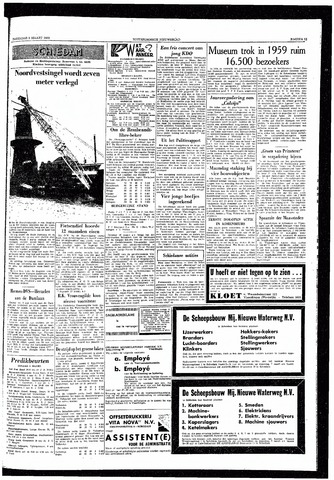 Rotterdamsch Nieuwsblad / Schiedamsche Courant / Rotterdams Dagblad / Waterweg / Algemeen Dagblad 1960-03-05