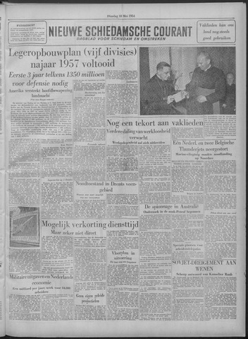 Nieuwe Schiedamsche Courant 1954-05-18