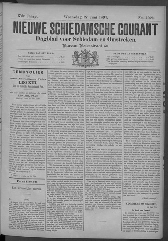 Nieuwe Schiedamsche Courant 1894-06-27