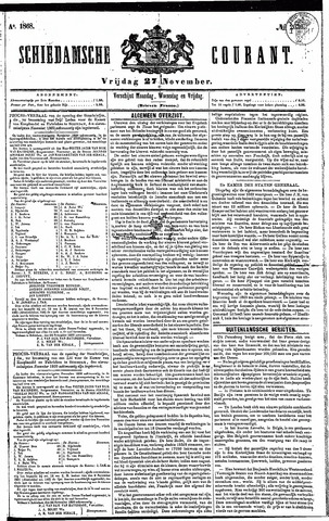 Schiedamsche Courant 1868-11-27