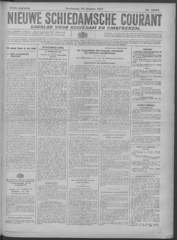 Nieuwe Schiedamsche Courant 1927-10-20