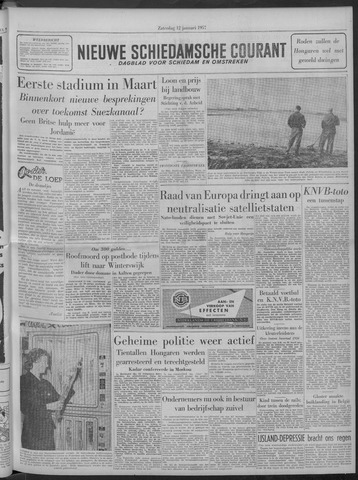 Nieuwe Schiedamsche Courant 1957-01-12