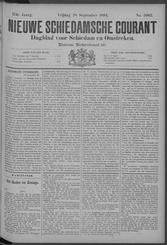 Nieuwe Schiedamsche Courant 1894-09-28