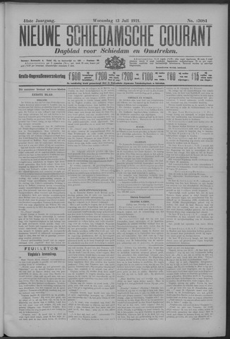 Nieuwe Schiedamsche Courant 1921-07-13