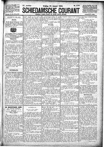 Schiedamsche Courant 1924-01-25