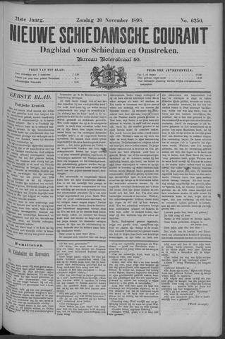 Nieuwe Schiedamsche Courant 1898-11-20
