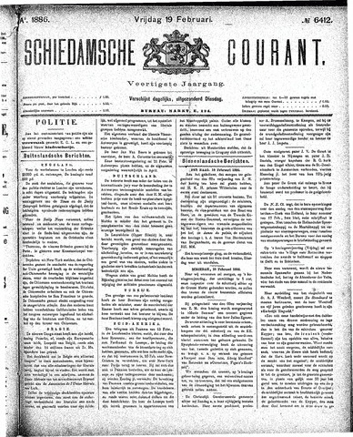 Schiedamsche Courant 1886-02-19