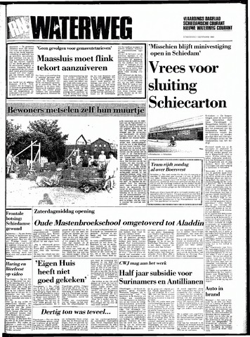 Rotterdamsch Nieuwsblad / Schiedamsche Courant / Rotterdams Dagblad / Waterweg / Algemeen Dagblad 1983-09-01