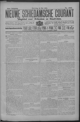 Nieuwe Schiedamsche Courant 1921-05-14