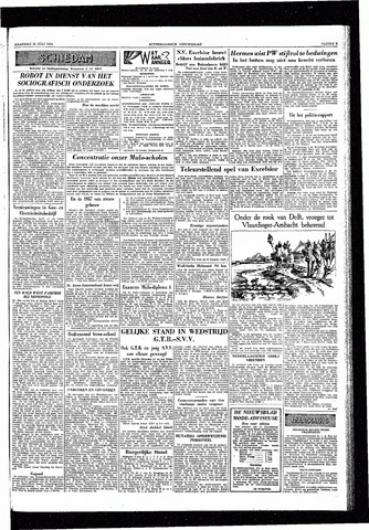 Rotterdamsch Nieuwsblad / Schiedamsche Courant / Rotterdams Dagblad / Waterweg / Algemeen Dagblad 1955-07-25