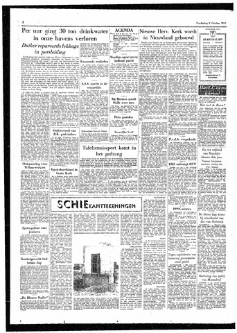Rotterdamsch Parool / De Schiedammer 1953-10-08