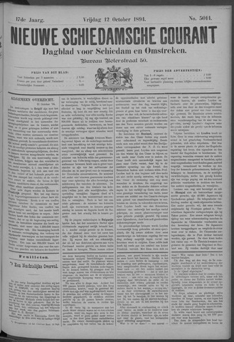 Nieuwe Schiedamsche Courant 1894-10-12