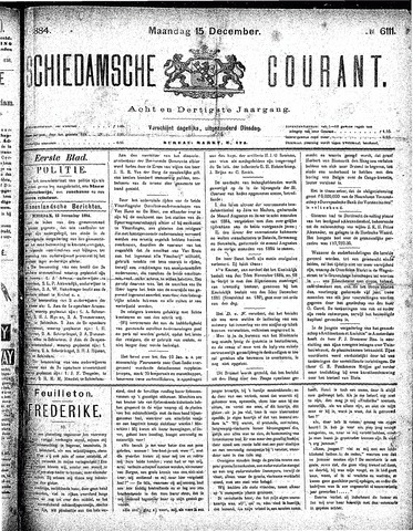 Schiedamsche Courant 1884-12-15