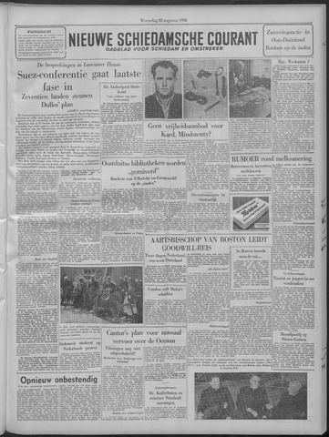 Nieuwe Schiedamsche Courant 1956-08-22