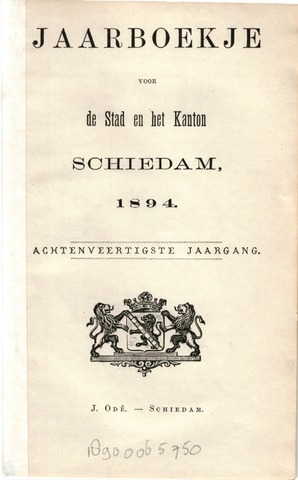 Schiedams Jaarboek 1894-01-01