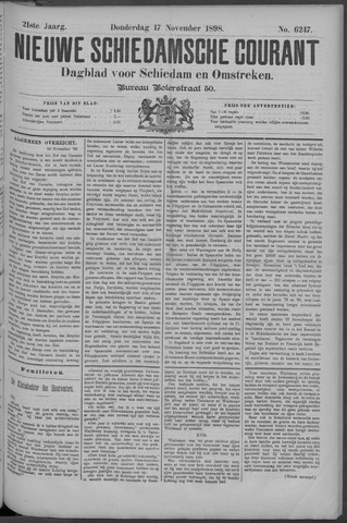 Nieuwe Schiedamsche Courant 1898-11-17