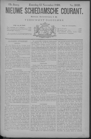Nieuwe Schiedamsche Courant 1890-11-15