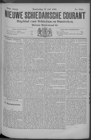 Nieuwe Schiedamsche Courant 1898-07-21