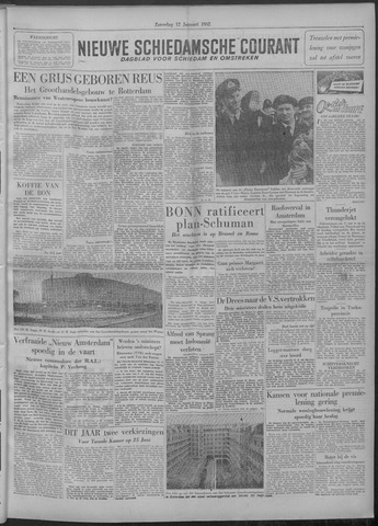 Nieuwe Schiedamsche Courant 1952-01-12
