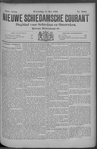 Nieuwe Schiedamsche Courant 1898-05-11