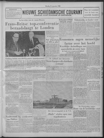 Nieuwe Schiedamsche Courant 1956-09-11