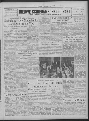 Nieuwe Schiedamsche Courant 1954-12-01