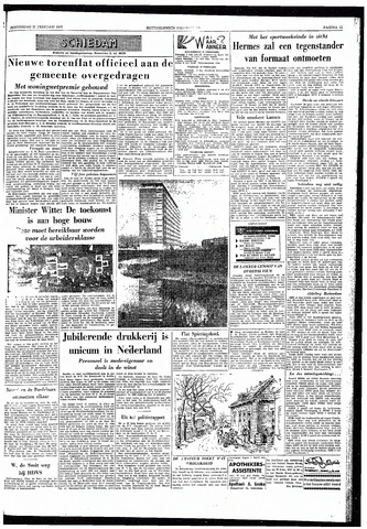 Rotterdamsch Nieuwsblad / Schiedamsche Courant / Rotterdams Dagblad / Waterweg / Algemeen Dagblad 1957-02-21