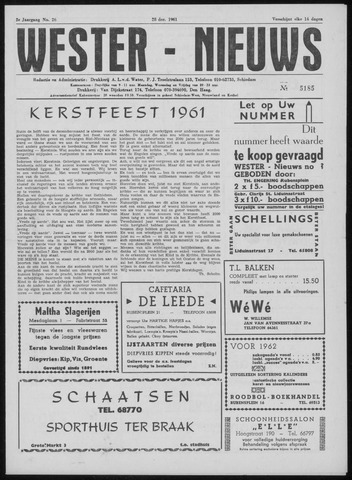 Wester Nieuws 1961-12-28